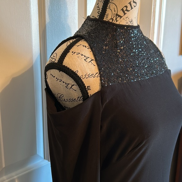 ✨🎄✨LAUREN RALPH LAUREN COLD SHOULDER LBD COCKTAIL DRESS Size 4 - Picture 4 of 12